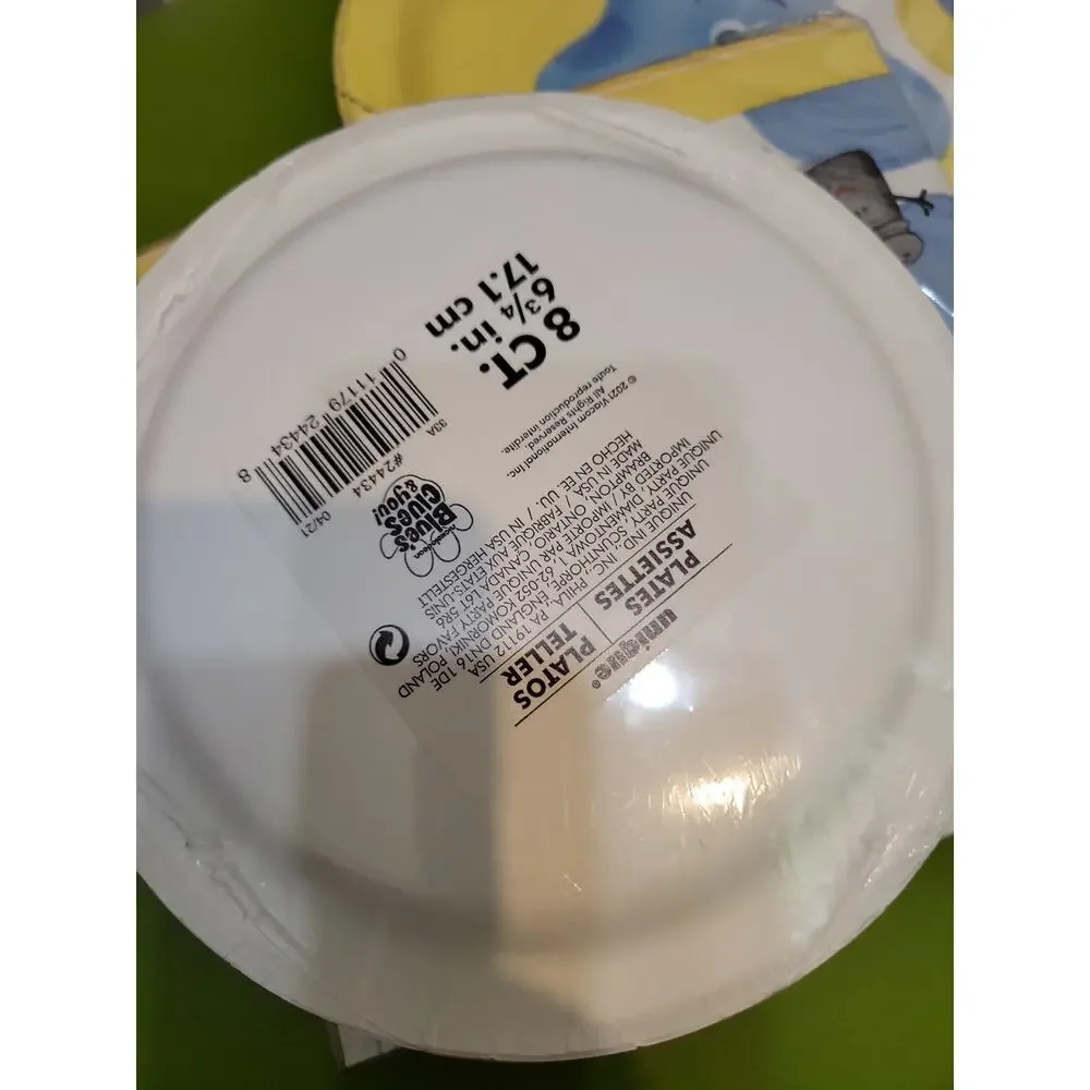 Blues Clues Tickety Salt Pepper 16 Plates & 16 Napkins New